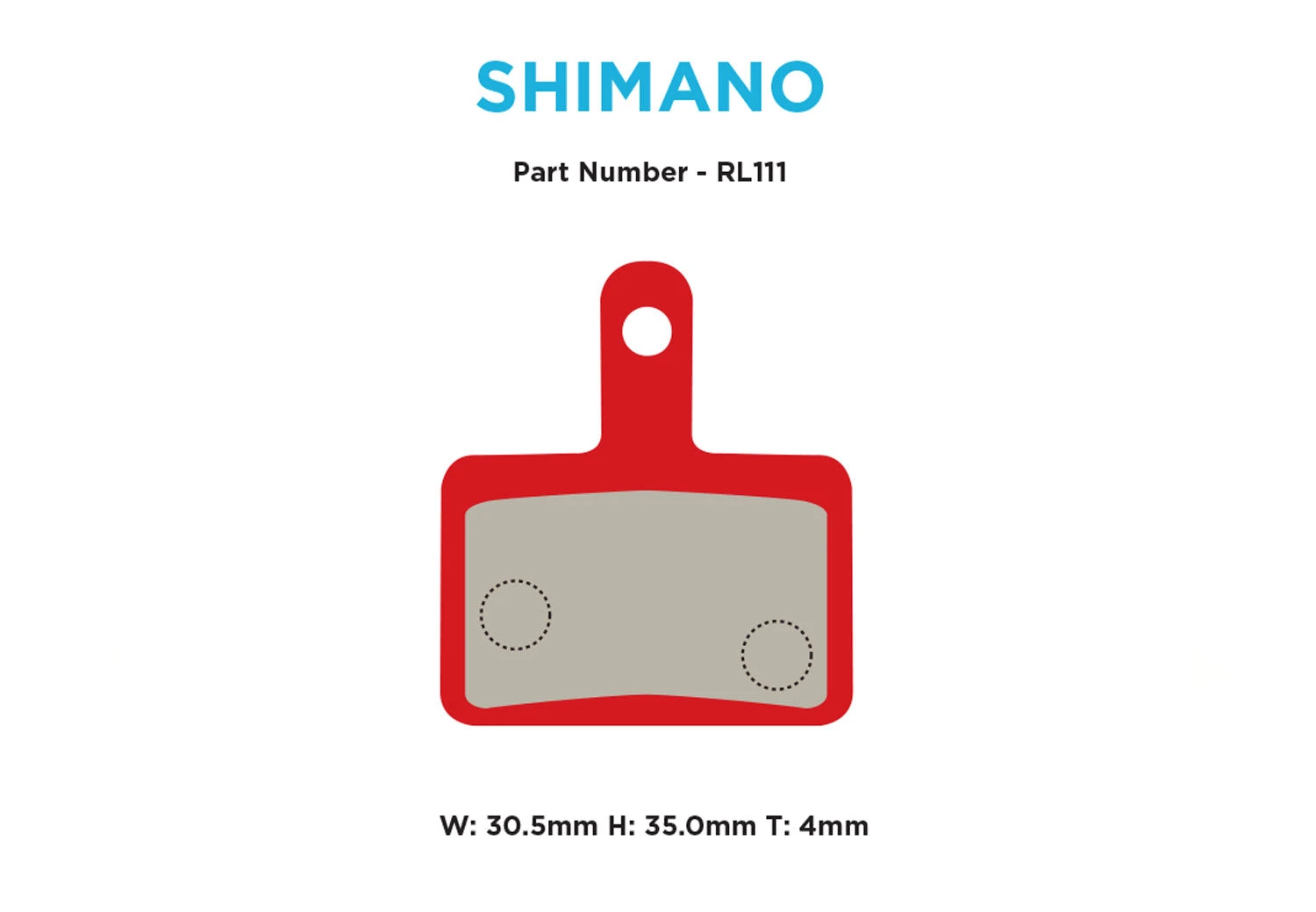Red Label RACE Brake Pads - Shimano Deore 2 Red Label RACE Brake Pads - Shimano Deore - Image 2