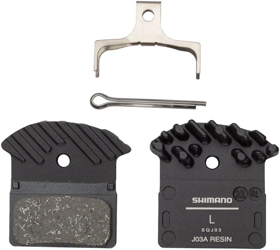 Shimano J03A Resin Disc Brake Pads W/Fins 1 Shimano J03A Resin Disc Brake Pads W/Fins