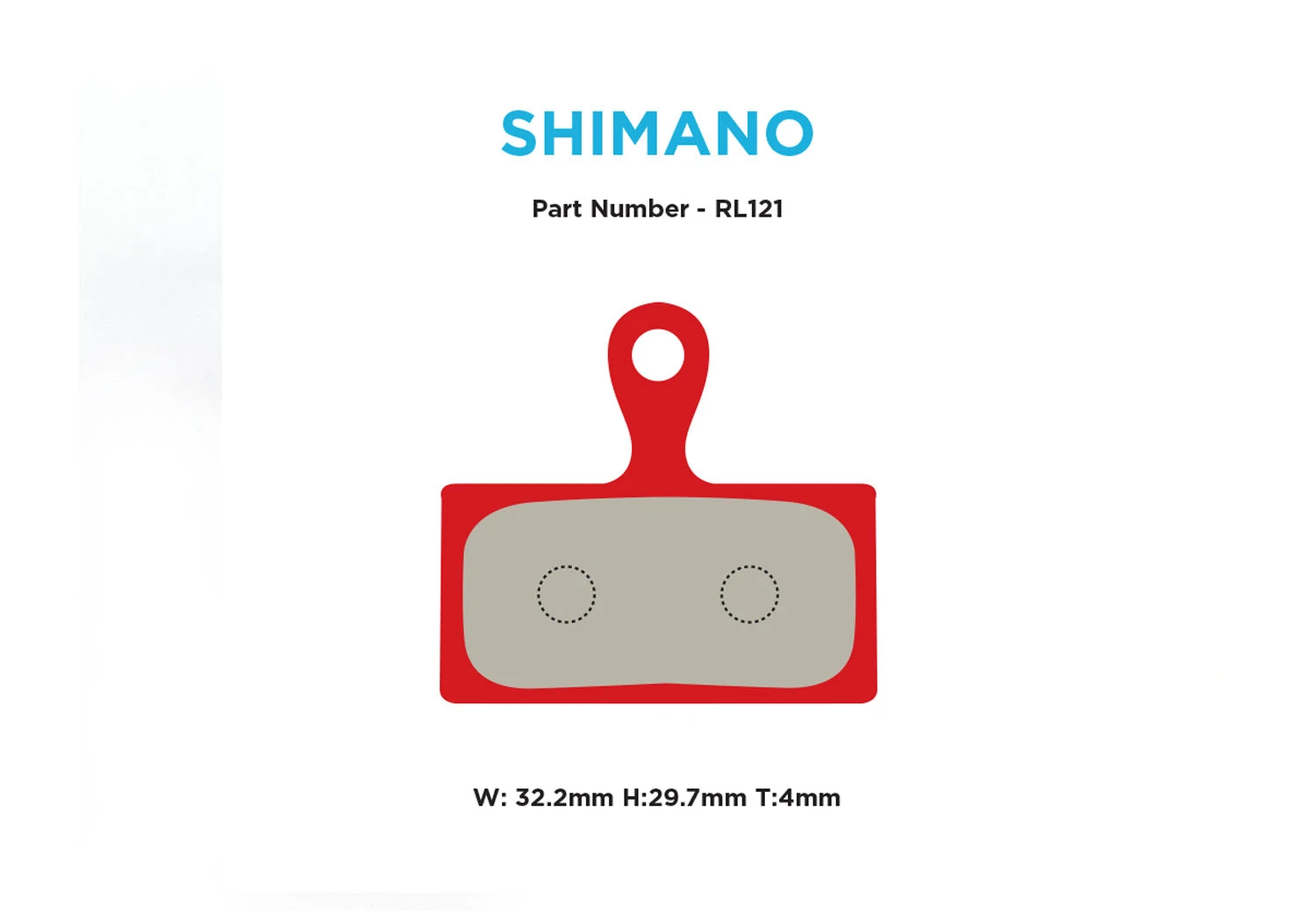 Red Label RACE Brake Pads - Shimano 2-Piston XT / XTR / SLX 2 Red Label RACE Brake Pads - Shimano 2-Piston XT / XTR / SLX - Image 2