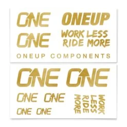 OneUp Components Carbon 35mm Handlebar Decal Kit -Fox Racing Shox Shop OneUp Components Decal Gold 1066