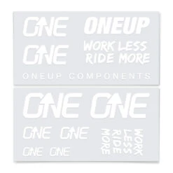 OneUp Components Carbon 35mm Handlebar Decal Kit -Fox Racing Shox Shop OneUp Components Decal White 106