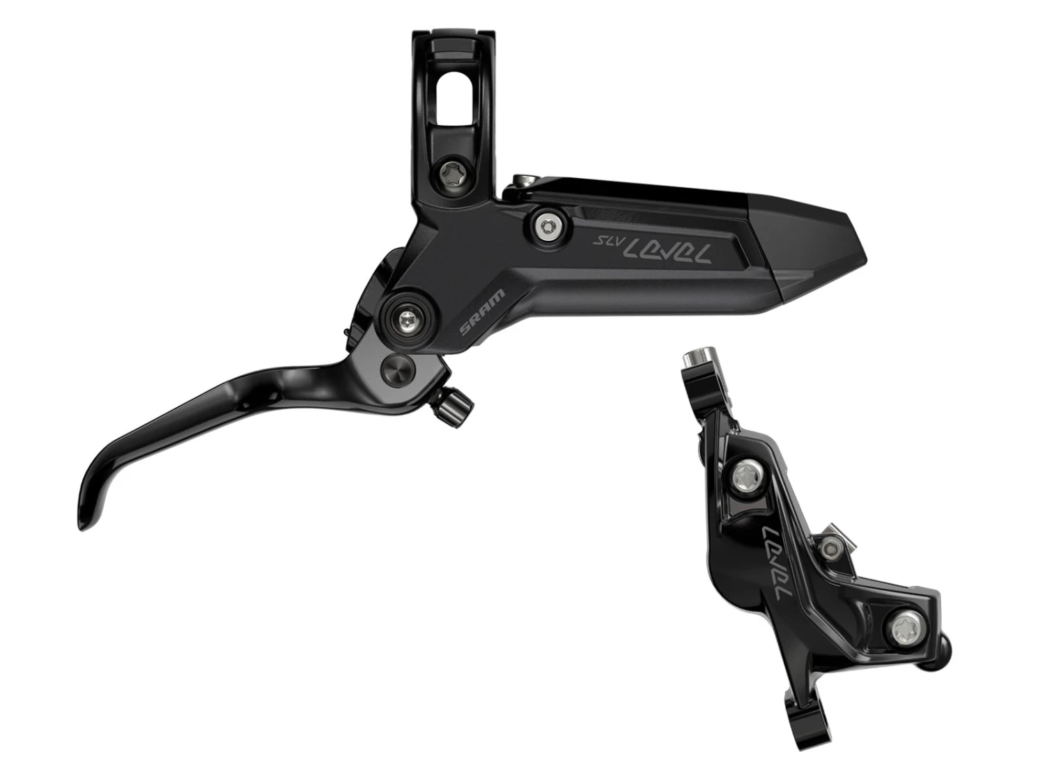 SRAM Level Silver Stealth 4-Piston Brake 2 SRAM Level Silver Stealth 4-Piston Brake - Image 2