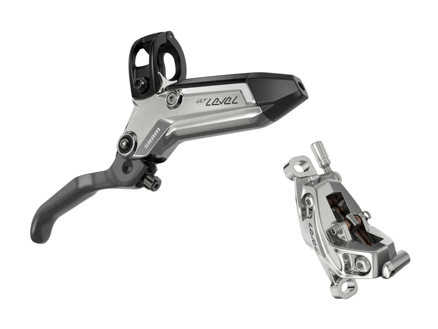 SRAM Level Ultimate Stealth 4-Piston Brake 1 SRAM Level Ultimate Stealth 4-Piston Brake